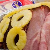 Glazed ham with pineapple