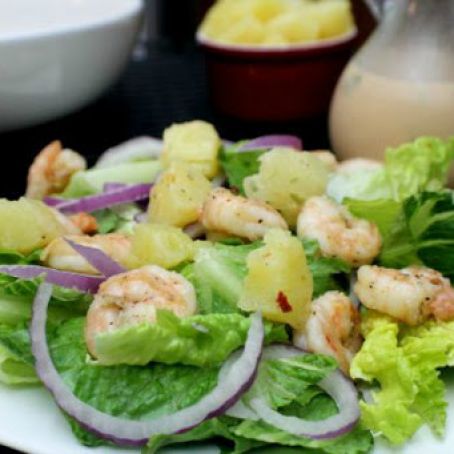 Spicy Shrimp Salad with Spiced Fruit Dressing