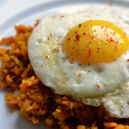 Sweet Potato Hash (with Fried Eggs!)