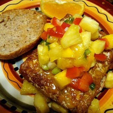 Tempeh Burgers with Pineapple Salsa