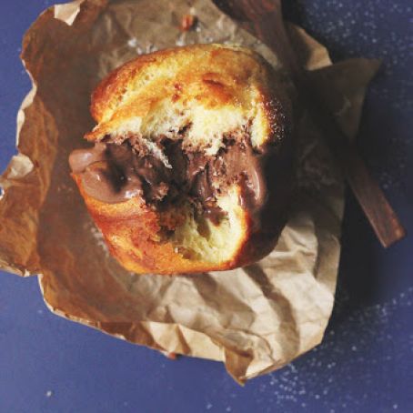 Nutella Ice Cream in Brioche