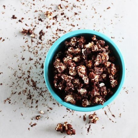 Salted Dark Chocolate Popcorn