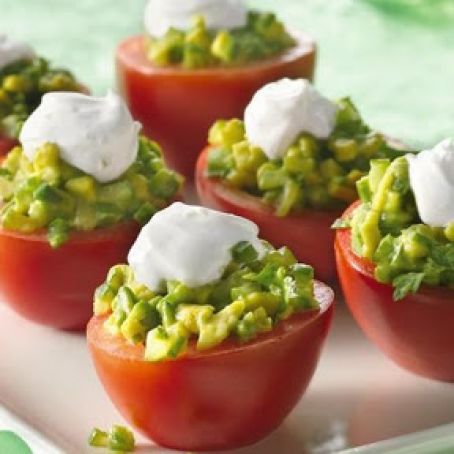 Mexican Plum-Tomato Cups