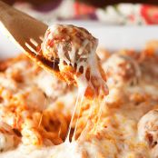 Chicken Parmesan Meatball Casserole