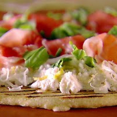 Italian Flat Bread (Piadina) with Fontina and Prosciutto