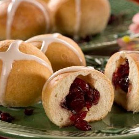 Cranberry Hot Cross Buns
