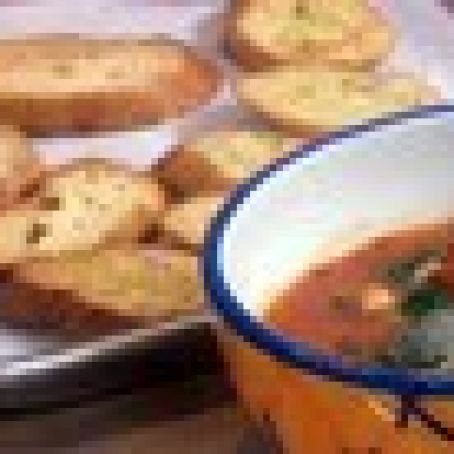 Cioppino Garlic Crostini