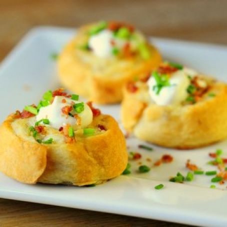 Potato Pinwheels,  Loaded