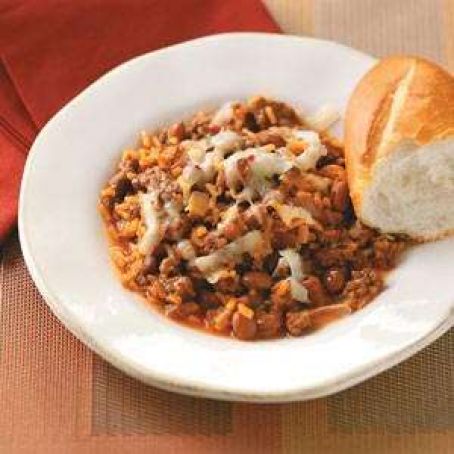 Southwest Beef and Rice Skillet