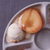 Caramelized Pears with Dulce de Leche Ice Cream