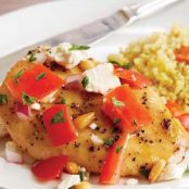 CHICKEN BREAST WITH TOMATOES & FETA