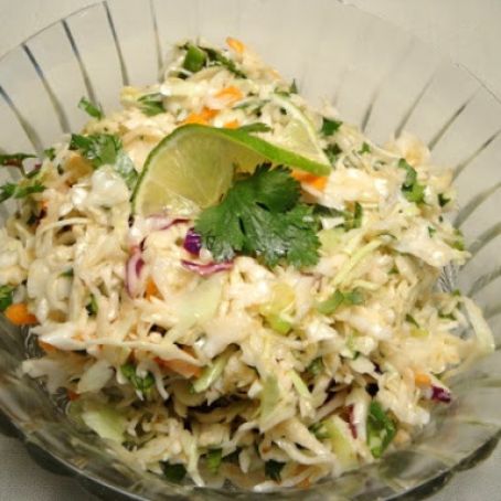Mexican Coleslaw with Spicy Lime Vinaigrette