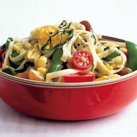 LINGUINE w/SUMMER SUCCOTASH