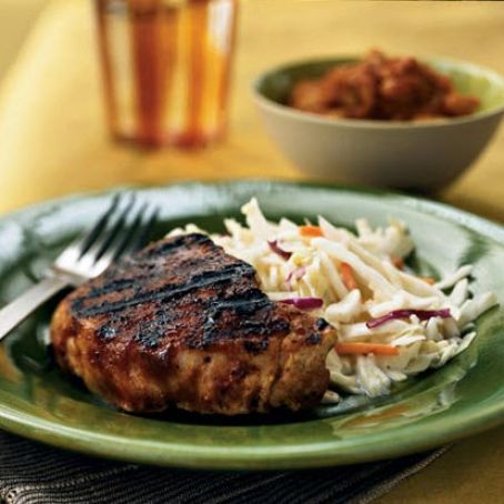 Pork Chops with Carolina Rub