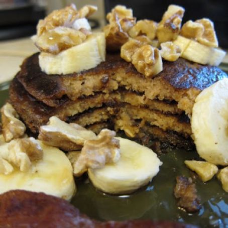 Banana Walnut Pancakes