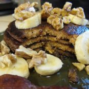 Banana Walnut Pancakes