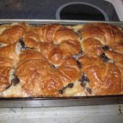 Croissant Apple Raisin Bread Pudding