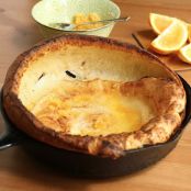 Dutch Baby Pancakes with Fresh Orange Sugar (High Altitude)