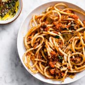 Bucatini with Lamb Ragù