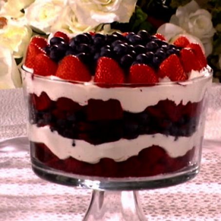 RED, WHITE, AND BLUE TRIFLE