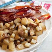 Bacon and Potatoes,  Oven-Baked