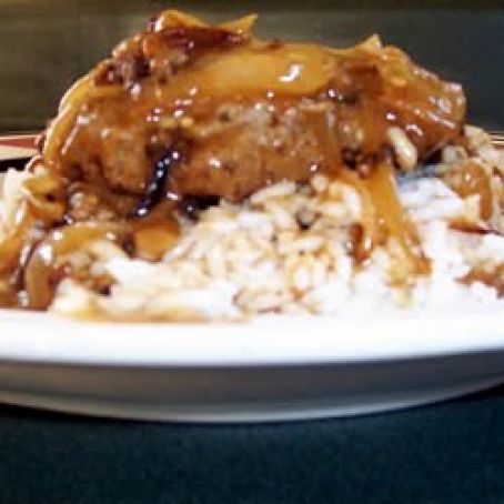 Hamburger Steak with Onions and Gravy