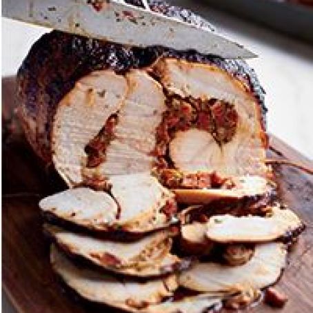 Spain-Pimentón-Roasted Whole Turkey Breast with Chorizo