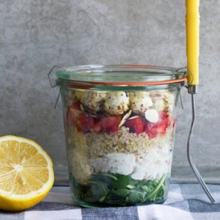 Layered Quinoa Chicken Salad