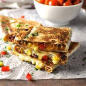 PULLED PORK QUESADILLAS/CARNITAS WITH CARMELIZED ONIONS