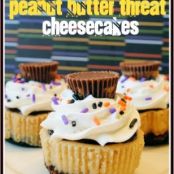 Triple Peanut Butter Threat Cheesecakes