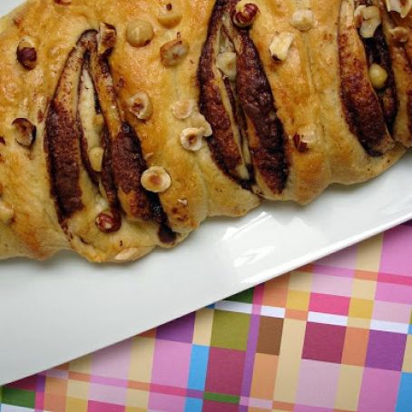 Danish chocolate-streusel-swirled coffee cake