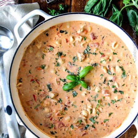 Creamy Basil Parmesan Italian Soup