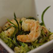 Shrimp & Scallops in a Garlic Ghee Sauce over Zoodles