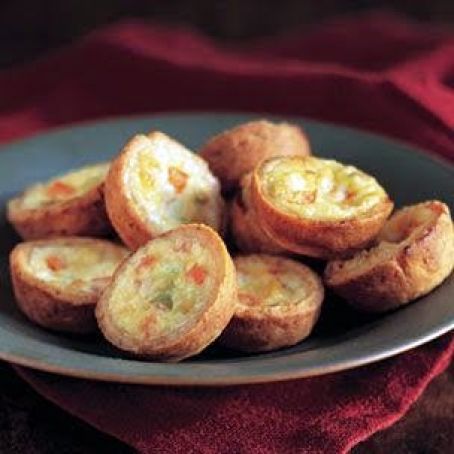 Leek and Red Pepper Mini-Quiches