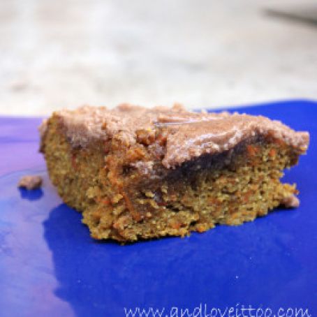 Carrot Cake Blondie’s with Cinnamon Coconut Butter Frosting