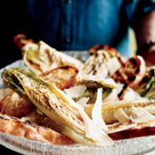 Seared Romaine Spears with Caesar Dressing