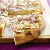 Potato and Onion Pizza with Rosemary and Goat Cheese