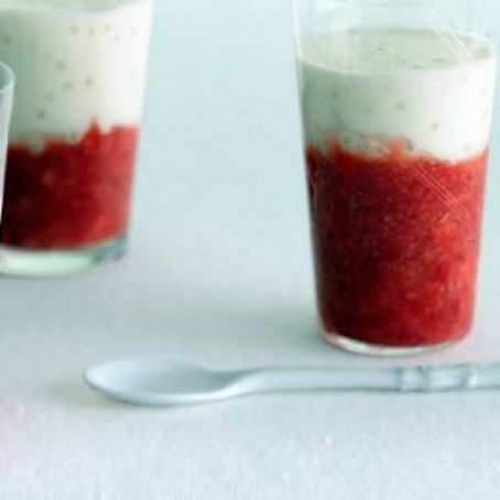 FRUIT ON BOTTOM TAPIOCA PUDDING