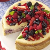 Red, White and Blue Cheesecake Recipe