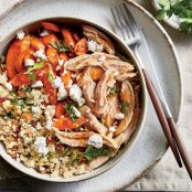 Couscous, Carrots, Chicken & Feta Bowl