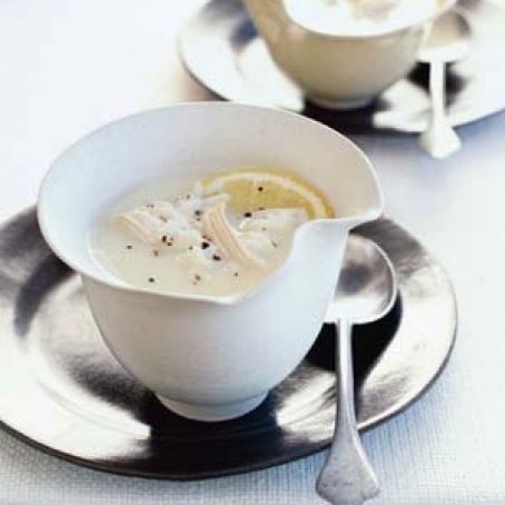 Avgolemono (Greek Lemon-Egg Soup)