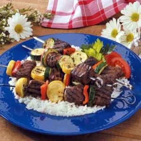 Sirloin Squash Shish Kabobs