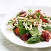 Strawberry Spinach Salad with Hickory-Smoked Chicken