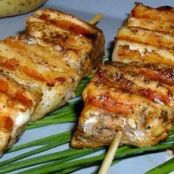 Cajun Salmon and Scallop Kabobs