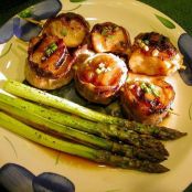 Bourbon Turkey Bacon Scallops