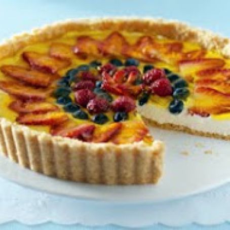 Triple-Berry Cheesecake Tart