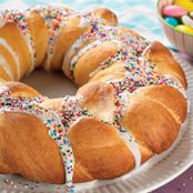 Easter Bread Wreath