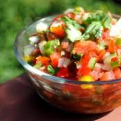 Pico de Gallo with Lemon Zest (Pico de gallo con limón amarillo)