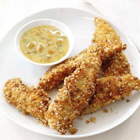 Sesame-Pecan Chicken Strips