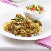 Low-fat chicken biryani